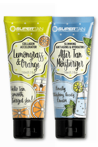 Duopack à prix cassé : Accélérateur "Lemongrass & orange" + Aftertan (Supertan)