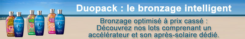 Bronzage optimis grce aux duopack comprenant un acclrateur et son aprs-solaire ddi
