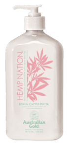 Hemp Nation Kiwi & Cactus Body Lotion - Après solaire et prolongateur de bronzage (Australian Gold)