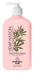 Hemp Nation White Peach & Hibiscus - Après solaire et prolongateur de bronzage (Australian Gold)