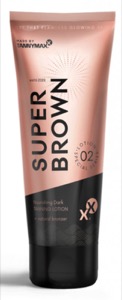 SUPER BROWN Nourishing Dark Tanning Lotion + natural bronzer (Tannymaxx)