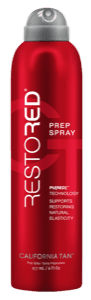 California Tan RestoRED Prep Spray -  Préparateur anti-âge pour appareils hybrides (lumière rouge, red light therapy)