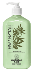 Hemp Nation Agave and Lime Body Lotion - Après solaire et prolongateur de bronzage (Australian Gold)