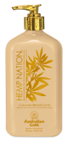 Hemp Nation Caramel Brulée Latte - Après solaire et prolongateur de bronzage (Australian Gold)