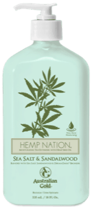 Hemp Nation Sea Salt & Sandalwood - Après solaire et prolongateur de bronzage (Australian Gold)